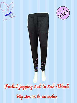 Plus Size Pocket Jegging Black Plus Size Pocket Jegging Black