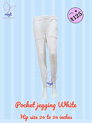 Pocket Jegging White